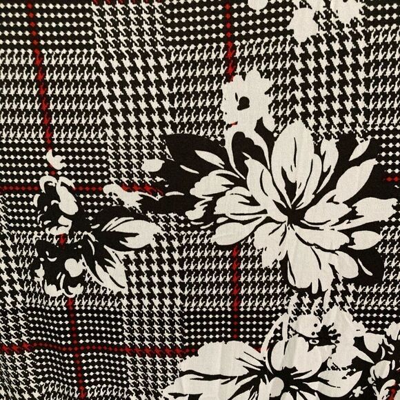 NY Collection Surplus V-neck Floral Houndstooth Sleeveless Jumpsuit women’s 2XP - Picture 6 of 9